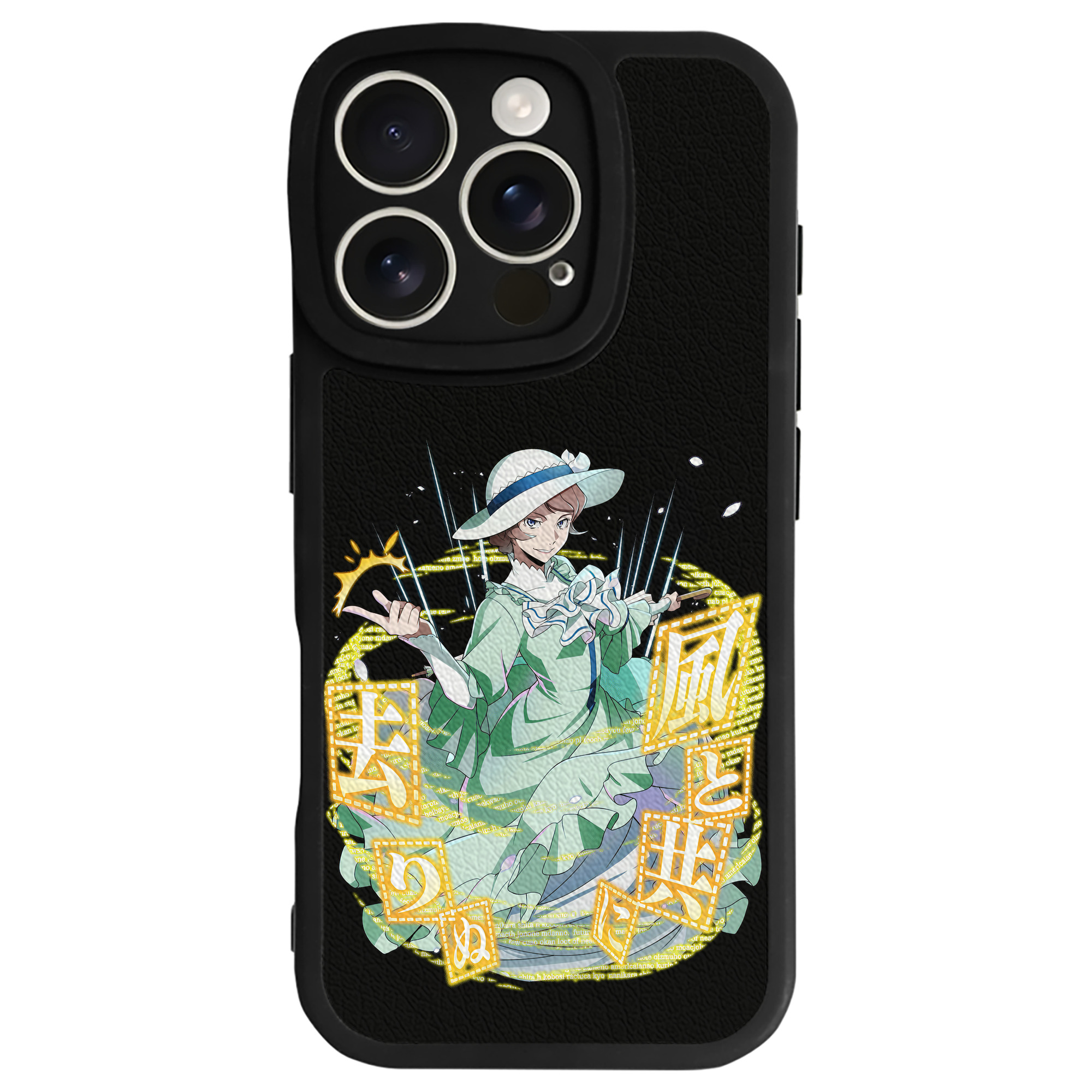 （画像用） 文豪ストレイドッグス Bungo Stray Dogs 【iPhone 16シリーズ対応】シリコンスマホケース（レザー調） 材質：シリコン